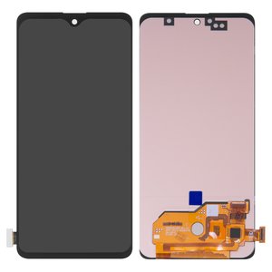 LCD compatible with Samsung M317 Galaxy M31s, black, without frame, High Copy, with wide edge, OLED  