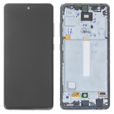 LCD compatible with Samsung A525 Galaxy A52, A526 Galaxy A52 5G, black, with frame, Original, service pack #GH82 25524A GH82 25526A GH82 25754A