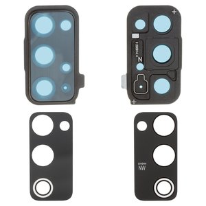 Camera Lens compatible with Samsung G780 Galaxy S20 FE, black, with frames 