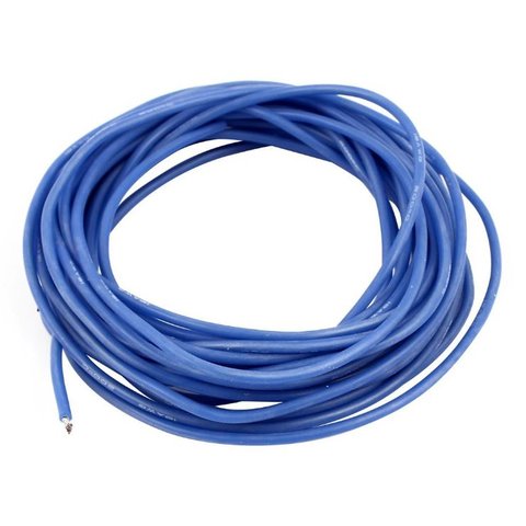 Провод в силиконовой изоляции 18AWG, 0,82 мм², 1 м, синий