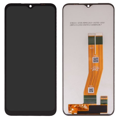 LCD compatible with Samsung A145 Galaxy A14, black, without frame, Copy, with wide edge, best copy 