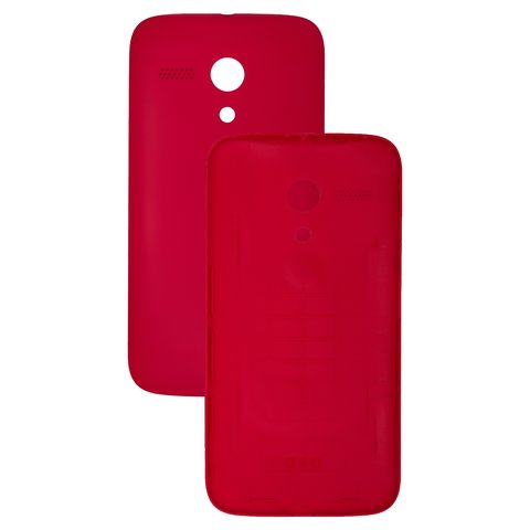 Tapa trasera para batería puede usarse con Motorola XT1032 Moto G, XT1033 Moto G, XT1036 Moto G, roja