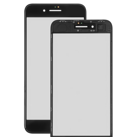 Vidrio de carcasa puede usarse con iPhone 8 Plus, con marcos, negro