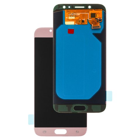Pantalla LCD puede usarse con Samsung J730 Galaxy J7 2017 , rosado, sin marco, High Copy, OLED 