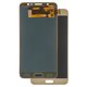 Pantalla LCD puede usarse con Samsung J710 Galaxy J7 (2016), dorado, con ajuste de brillo, sin marco, Copy, (TFT)