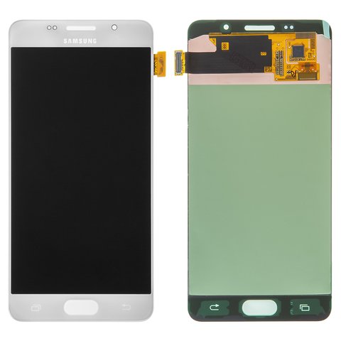 Pantalla LCD puede usarse con Samsung A510 Galaxy A5 2016 , blanco, sin marco, original vidrio reemplazado