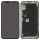 Pantalla LCD puede usarse con iPhone 11 Pro, negro, con marco, HC, (AMOLED), GX OEM soft