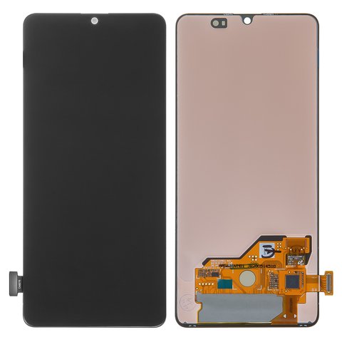 Pantalla LCD puede usarse con Samsung A415 Galaxy A41, negro, sin marco, original vidrio reemplazado