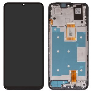 Pantalla LCD puede usarse con Huawei Honor X7a, negro, con marco, Original PRC , RKY LX1, RKY LX2, RKY LX3