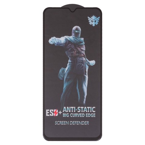 Vidrio de protección templado All Spares puede usarse con Nokia G42 5G, Full Glue, compatible con estuche, negro, capa de adhesivo se extiende sobre toda la superficie del vidrio