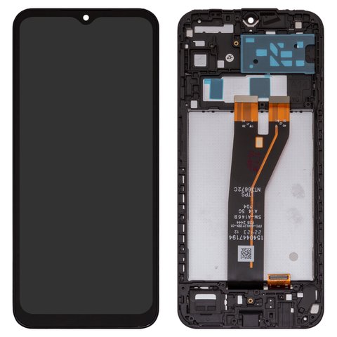 Pantalla LCD puede usarse con Samsung A146B Galaxy A14 5G, negro, con marco, High Copy, SM A146B A14 5G V04