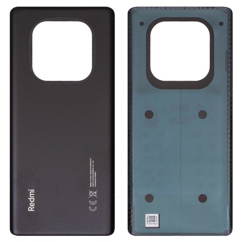 Panel trasero de carcasa puede usarse con Xiaomi Redmi Note 14 Pro 4G, negra, midnight black