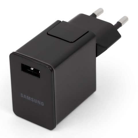 Мережевий зарядний пристрій для планшетів Samsung, 10 Вт, USB вихід 5В 2А , чорний