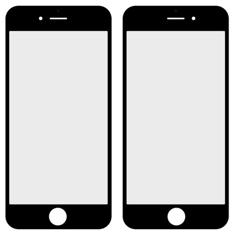 Скло корпуса для мобільного телефону Apple iPhone 6S, чорне