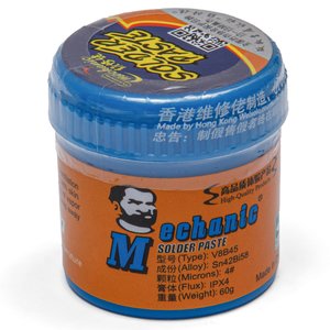 BGA паста Mechanic V8B45, Sn 42%, безсвинцева, Bi 58%, 138 °C, 60 г