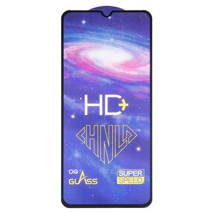 Защитное стекло All Spares для Realme C11; Samsung A022F Galaxy A02, A125F Galaxy A12, A235 Galaxy A23, A326 Galaxy A32 5G, M022 Galaxy M02, 0,33 мм 9H, совместимо с чехлом, Full Glue, черный, HD+