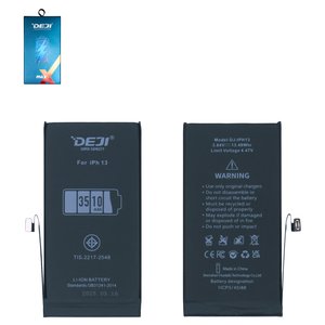 Аккумулятор Deji для Apple iPhone 13, Li ion, 3,84 B, 3510 мАч, повышенная ёмкость, original IC