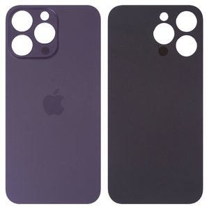 Задняя панель корпуса для iPhone 14 Pro Max, фиолетовая, не нужно снимать стекло камеры, Original PRC , big hole