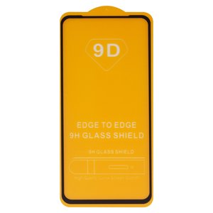 Защитное стекло для Huawei Honor 9X, совместимо с чехлом, Full Glue, без упаковки , черный, cлой клея нанесен по всей поверхности