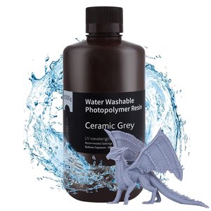 Фотополимерная смола для 3D принтера ELEGOO Ceramic Grey водосмываемая , 1 кг