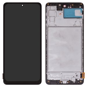 Дисплей для Samsung M515 Galaxy M51, чорний, з рамкою, High Copy, OLED 