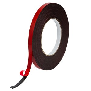 Двухсторонний скотч, черный, 1,0 мм, 10 мм, на полиуретановой основе