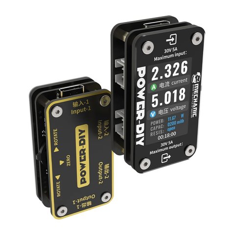USB тестер Mechanic Power DIY, XH2.54, USB тип C, Lightning