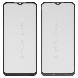 Скло корпуса G+OCA PRO для Tecno Pop 5 Lite, Pop 5 LTE, з ОСА плівкою, чорне