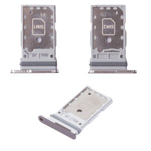 Держатель SIM карты для Samsung S928 Galaxy S24 Ultra, черный, titanium Black, 2 sim