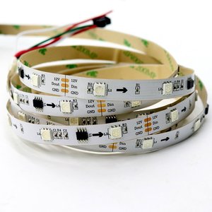 RGB LED Strip SMD5050, WS2811 (white, with controls, IP20, 12 V, 30 LEDs/m, 5 m) RGB LED Strip SMD5050, WS2811 (white, with controls, IP20, 12 V, 30 LEDs/m, 5 m)